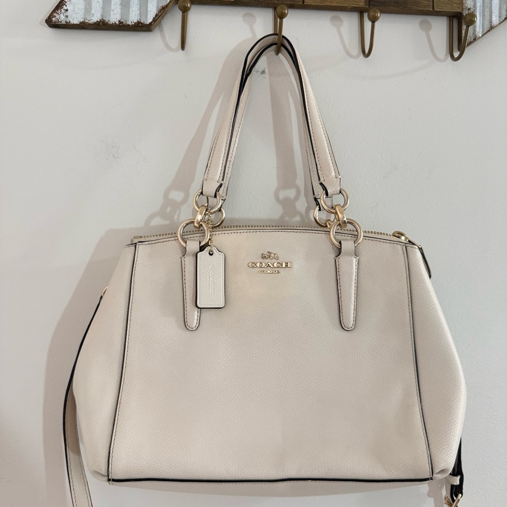 Coach Ivory Satchel with Crossbody Strap - Picture 2 of 16